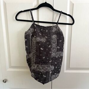 5 for $25! Abercrombie Kids Black Paisley Camisole